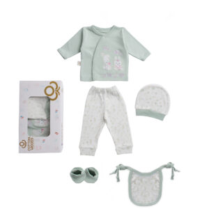 Floral 5 Pieces Set Mint