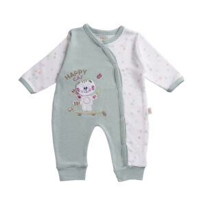 Cat Paws Onesie Mint