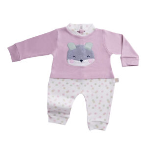 Bold Polka Dots Onesie Pink